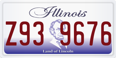 IL license plate Z939676