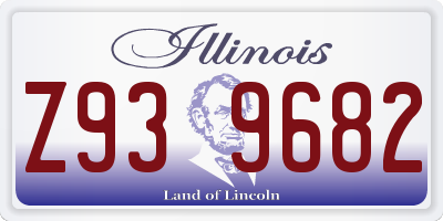 IL license plate Z939682