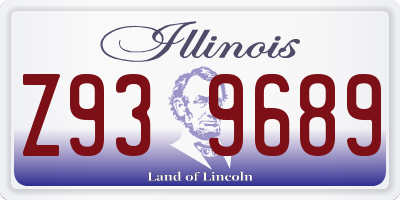 IL license plate Z939689