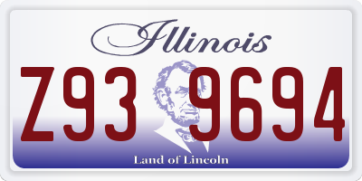 IL license plate Z939694