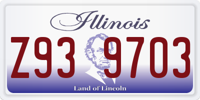 IL license plate Z939703