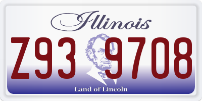 IL license plate Z939708