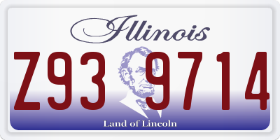 IL license plate Z939714