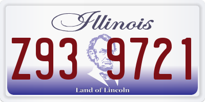 IL license plate Z939721