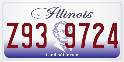 IL license plate Z939724