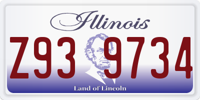 IL license plate Z939734