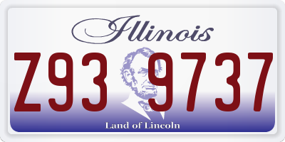 IL license plate Z939737