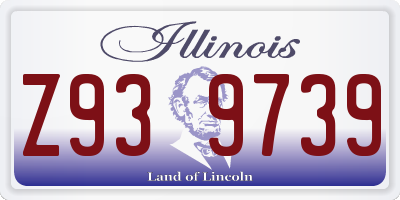 IL license plate Z939739