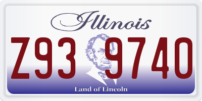 IL license plate Z939740
