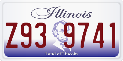 IL license plate Z939741