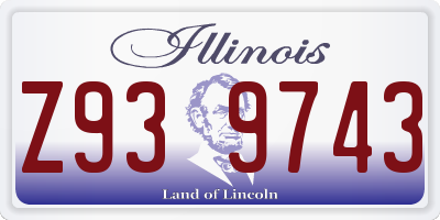 IL license plate Z939743
