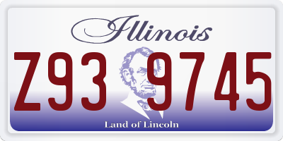 IL license plate Z939745