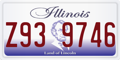 IL license plate Z939746