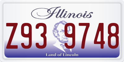 IL license plate Z939748