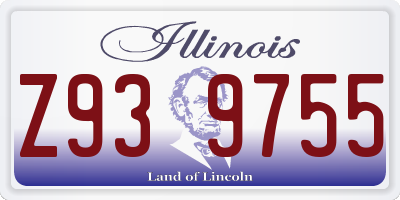 IL license plate Z939755