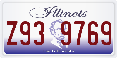 IL license plate Z939769