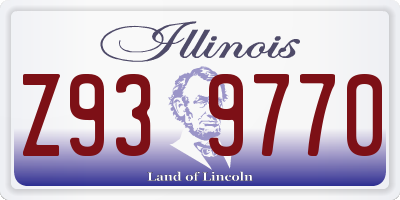 IL license plate Z939770