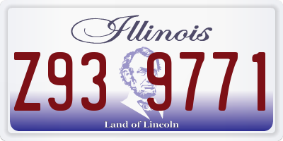 IL license plate Z939771
