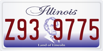 IL license plate Z939775