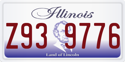 IL license plate Z939776