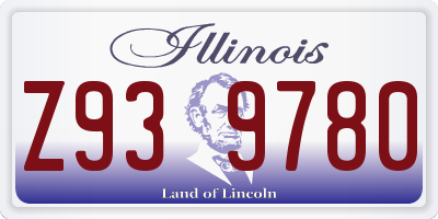 IL license plate Z939780