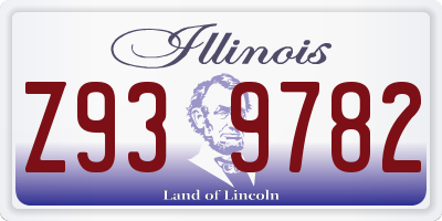 IL license plate Z939782