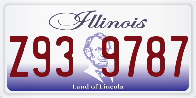IL license plate Z939787