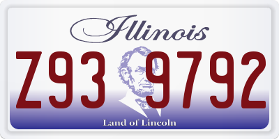 IL license plate Z939792