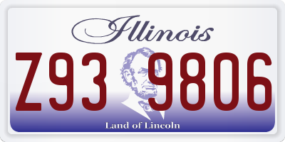 IL license plate Z939806