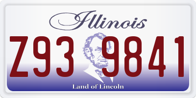 IL license plate Z939841