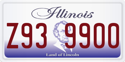 IL license plate Z939900