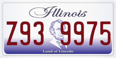 IL license plate Z939975
