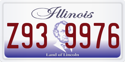 IL license plate Z939976