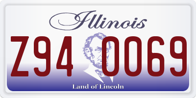 IL license plate Z940069
