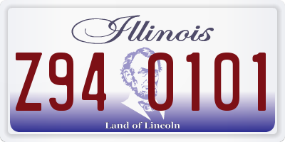 IL license plate Z940101