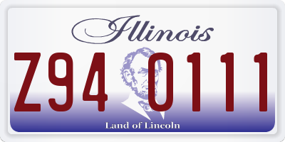 IL license plate Z940111