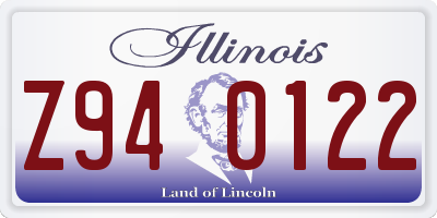 IL license plate Z940122