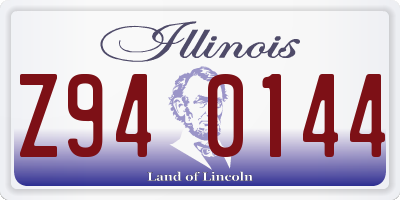 IL license plate Z940144