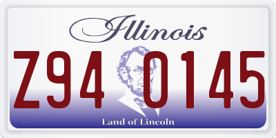 IL license plate Z940145