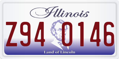 IL license plate Z940146