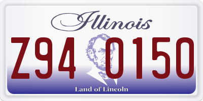 IL license plate Z940150