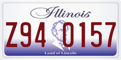 IL license plate Z940157