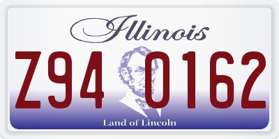 IL license plate Z940162