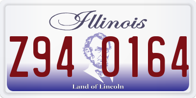 IL license plate Z940164