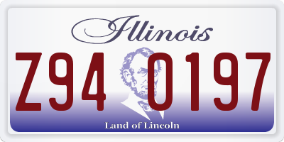IL license plate Z940197