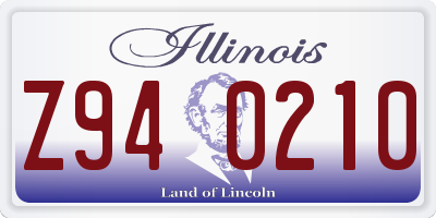 IL license plate Z940210