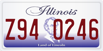 IL license plate Z940246