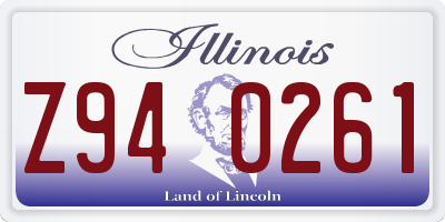 IL license plate Z940261