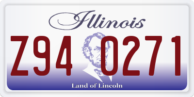IL license plate Z940271