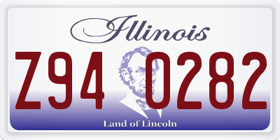 IL license plate Z940282
